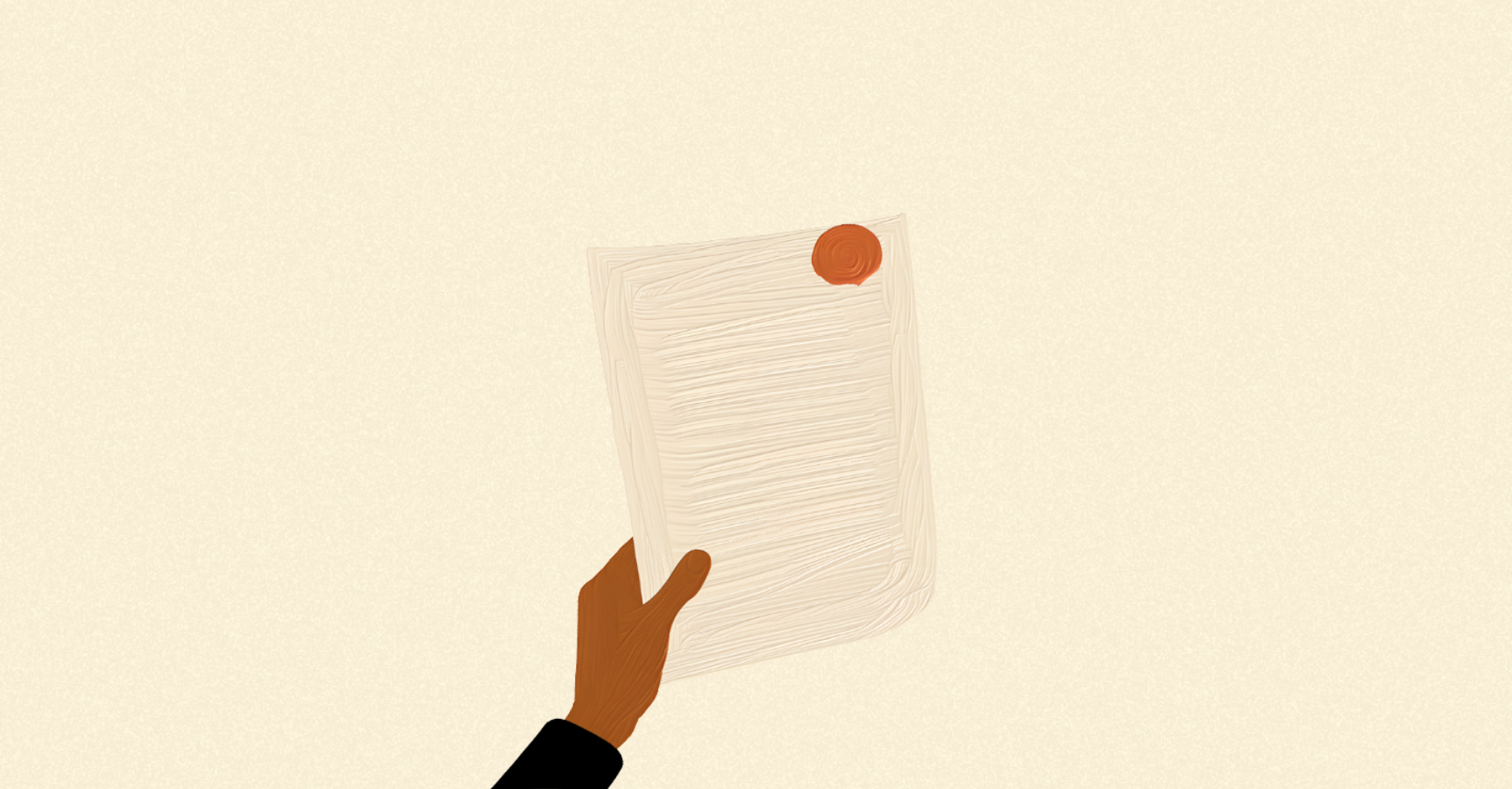 Рука тримає витяг з ІАС &mdash; як отримати витяг про несудимість онлайн та офлайн у 2025 році.